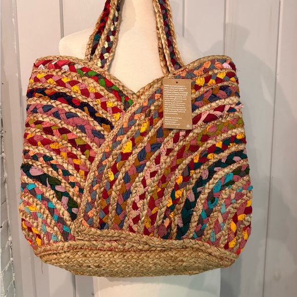 Multicolor Woven Tote Bag - Picture 9 of 9